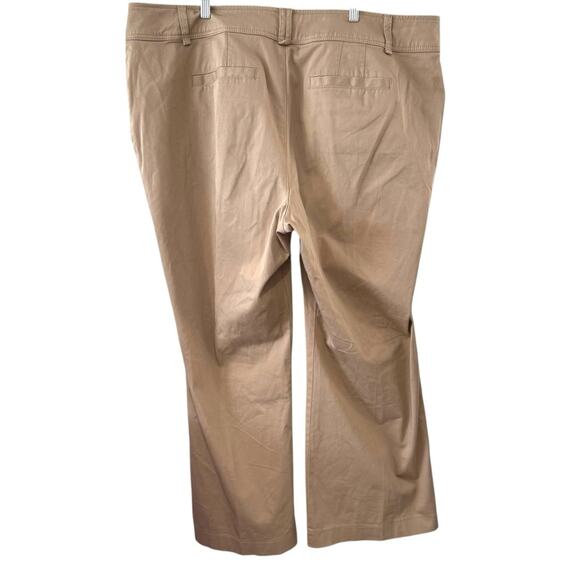 Venezia Khaki Stretch Cotton Pants Size 24 Average - Picture 3 of 4